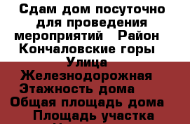 Сдам дом,посуточно для проведения мероприятий › Район ­ Кончаловские горы › Улица ­ Железнодорожная › Этажность дома ­ 2 › Общая площадь дома ­ 70 › Площадь участка ­ 7 › Цена ­ 10 000 - Калужская обл., Обнинск г. Недвижимость » Дома, коттеджи, дачи аренда   . Калужская обл.,Обнинск г.